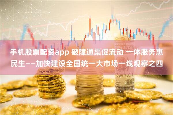 手机股票配资app 破障通渠促流动 一体服务惠民生——加快建设全国统一大市场一线观察之四