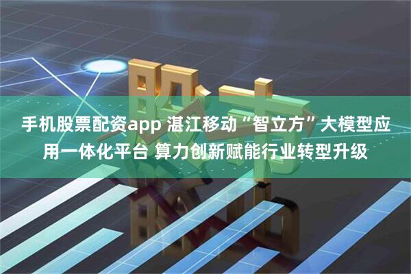 手机股票配资app 湛江移动“智立方”大模型应用一体化平台 算力创新赋能行业转型升级